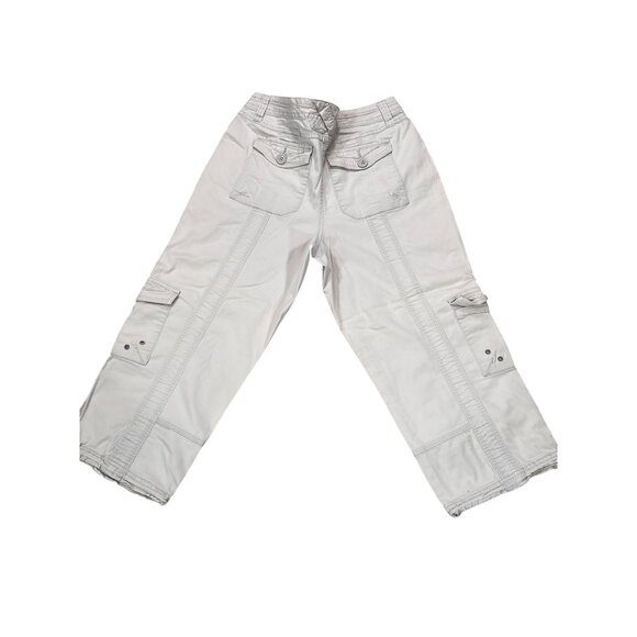 Style & Co Womens Petite Cargo Pants 6P Beige Cotton Blend - Picture 2 of 9